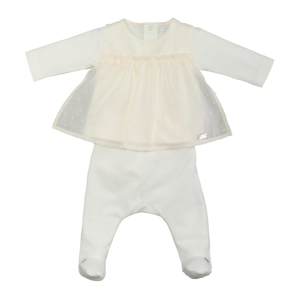 Conjunto Blancopara Bebé De 1 Mes Laranjinha