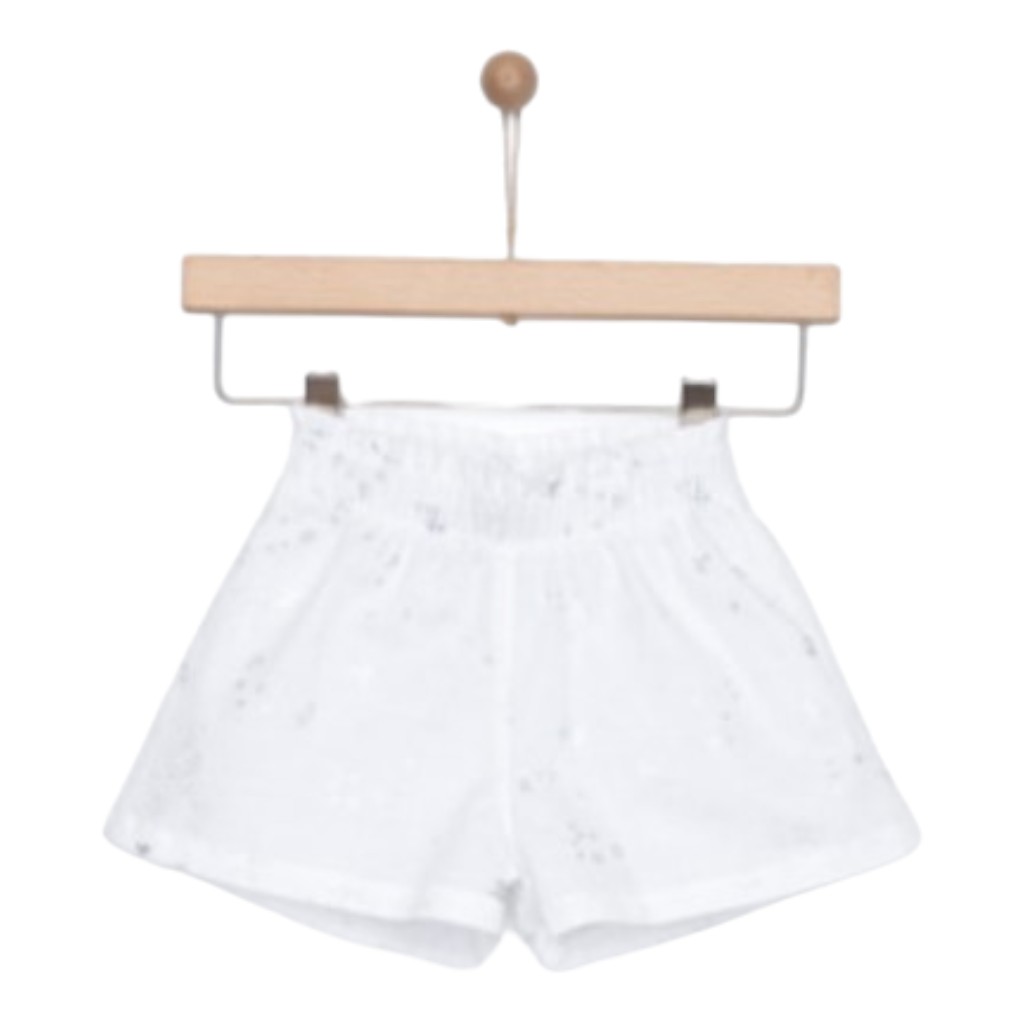 Shorts Bebé Niña Blanco 6-9M
