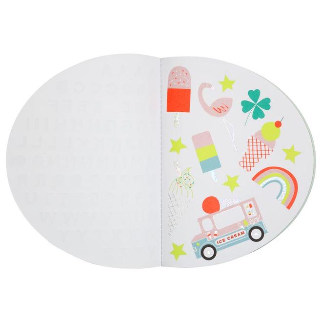 Cuaderno Con Stickers Rainbow Meri Meri