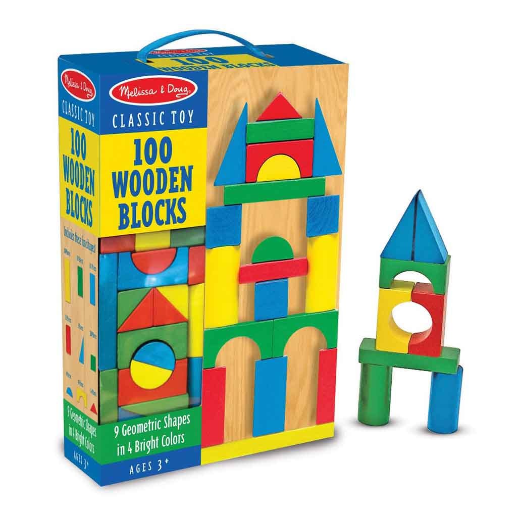 Juego De Bloques De Construcción De Madera Melissa & Doug
