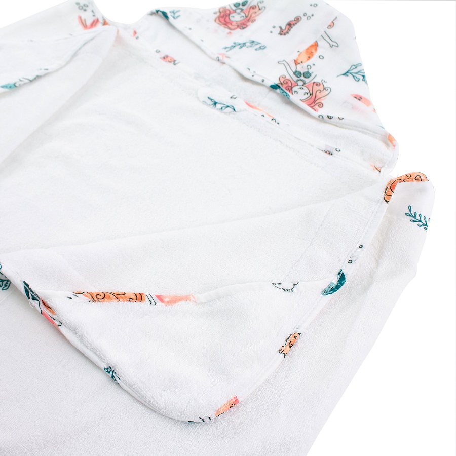 BEBE AU LAIT MERMAID BAMBOO HOODED TOWEL TODDLER