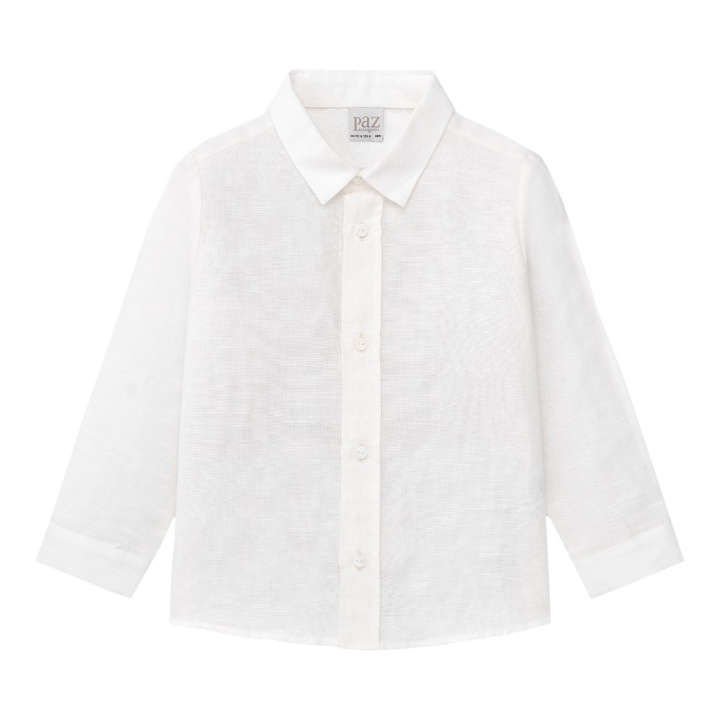 Camisa Blanca De Niño De 36 Meses Paz Rodriguez