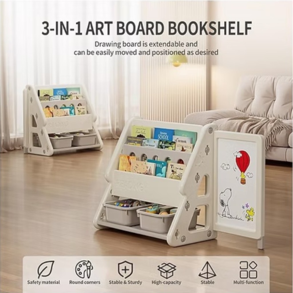 Librero Plástico con Tablero