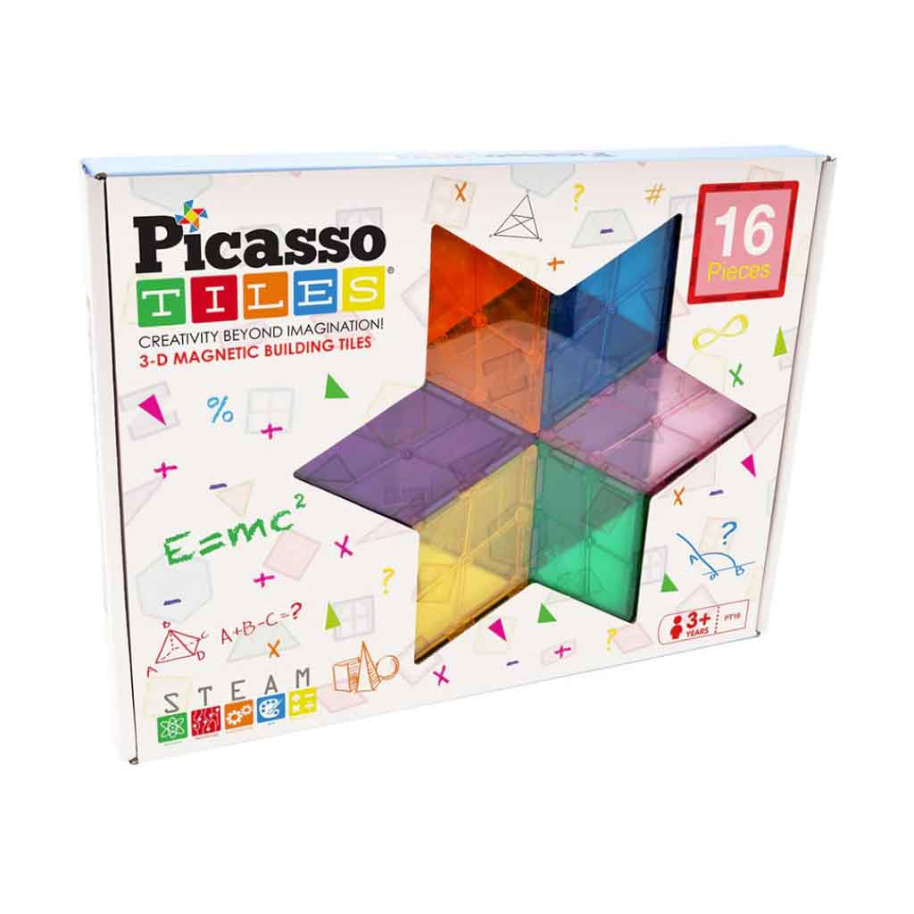 Bloques De Construcción Magnéticos 16 Piezas Geometry Set Picasso Tiles