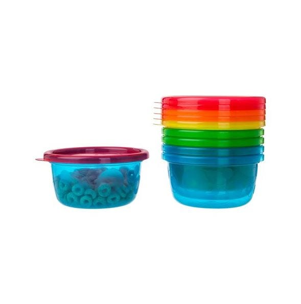 THE FIRST YEARS TODDLER BOWLS WITH LID 6 PCS 8 OZ