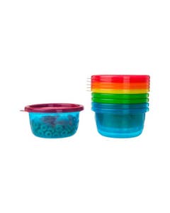 THE FIRST YEARS TODDLER BOWLS WITH LID 6 PCS 8 OZ