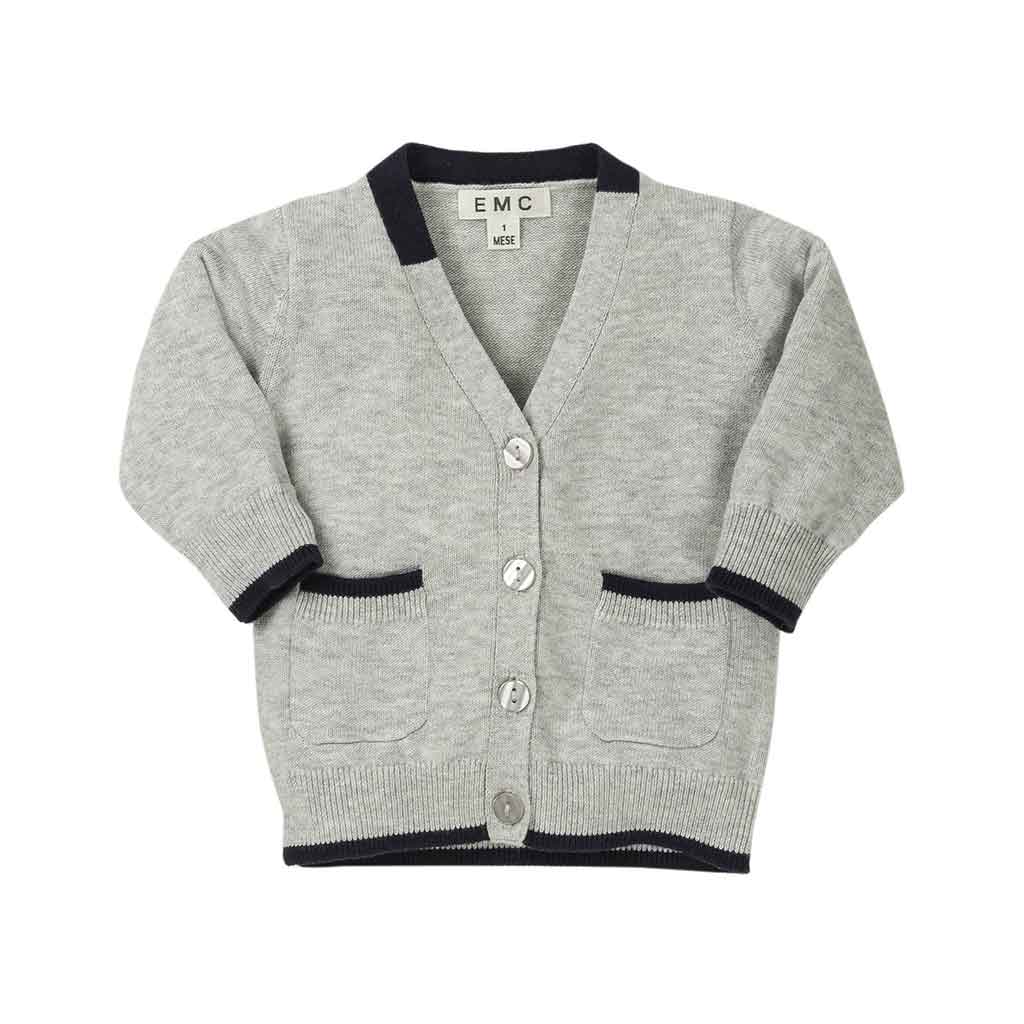 Cárdigan Gris Para Bebé De 1 Mes