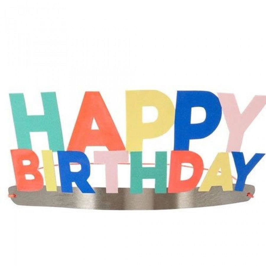 Corona De Cumpleaños Happy Birthday Party Crowns Meri Meri