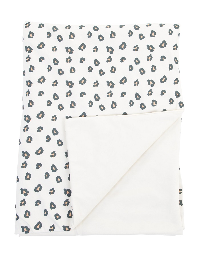 CHILDHOME BLANKET 80 X 100 JERSEY LEOPARD