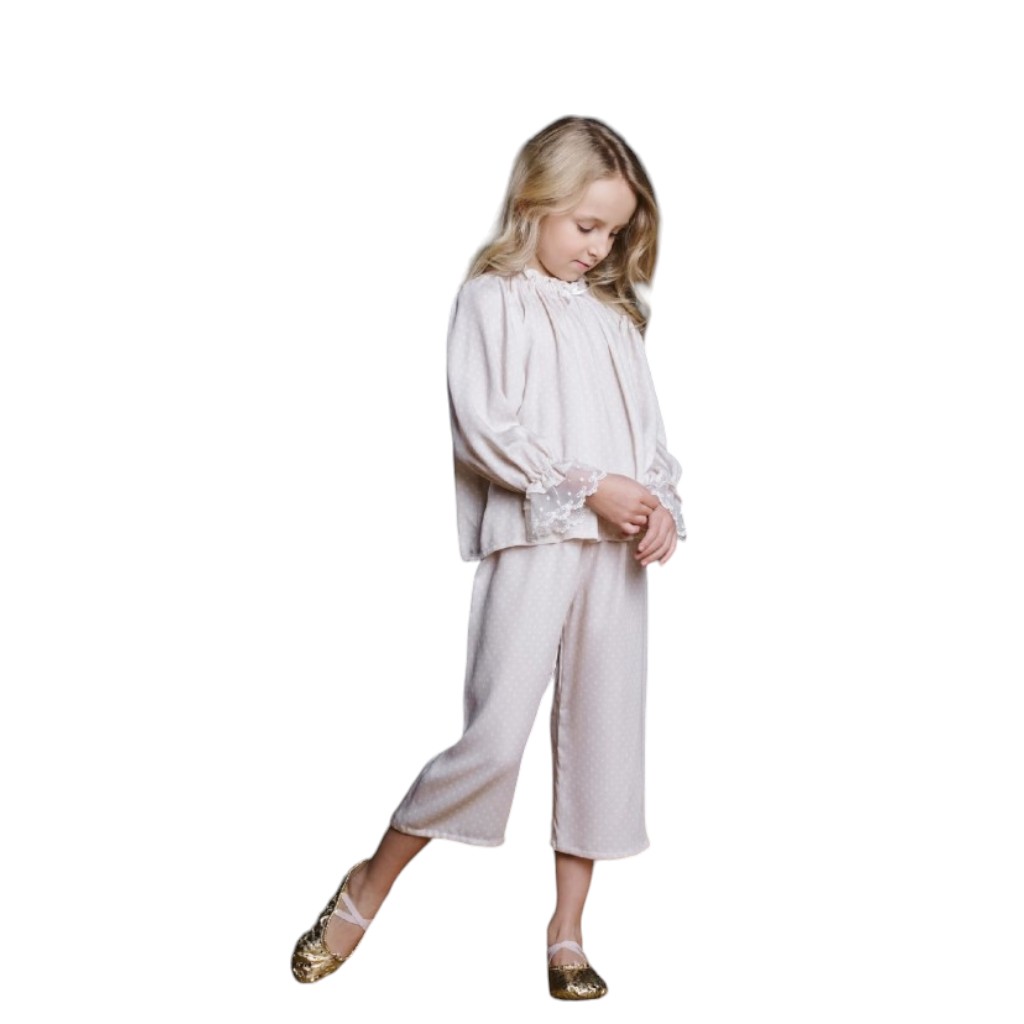 Conjunto Pijama Niña Rosa 6-8