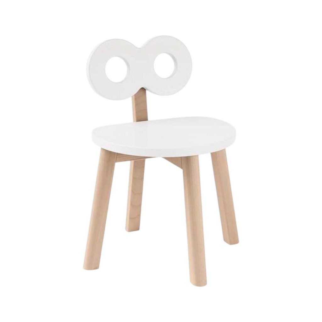 Silla Blanca Doble-O