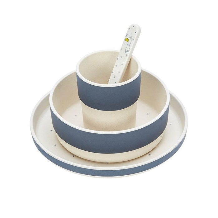 Lässig Dish Set, Glama Lama Blue