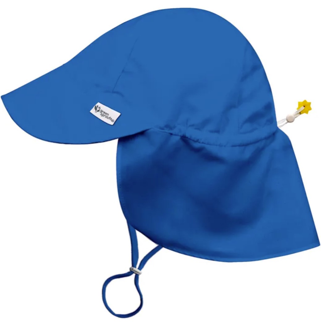 Sombrero Azul Cobalto Con Ala Ancha Para Bebé De 2-4 Años