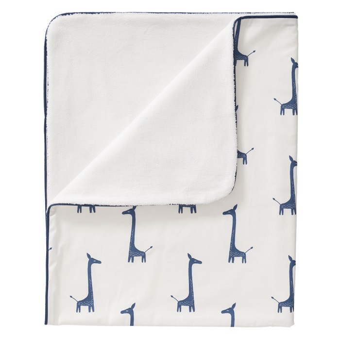FRESK baby BLANKET Giraffe Indigo Blue 100 x 150 cm