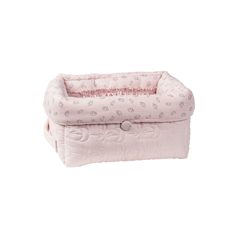 Cesta De Bebé Rosa