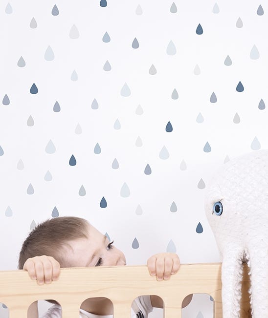 Papel Tapiz Con Estilo De Gotas De Lluvia Lilipinso