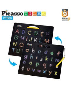 Picasso Tiles Double-Sided Magnetic Drawing Board PTB03-BLK