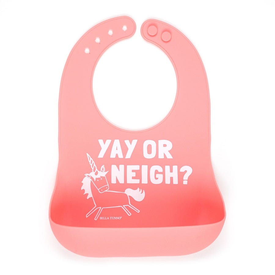 Babero Yay Or Neigh Wonder Bib Bella Tunno