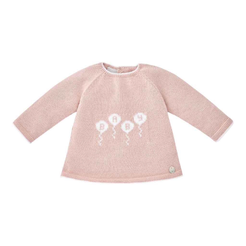 Sueter De Bebé Rosado De 0 Meses Paz Rodriguez