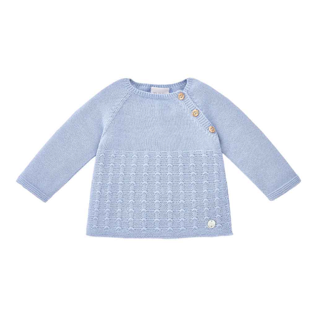 Sueter De Bebe Azul De 1 Mes Paz Rodriguez