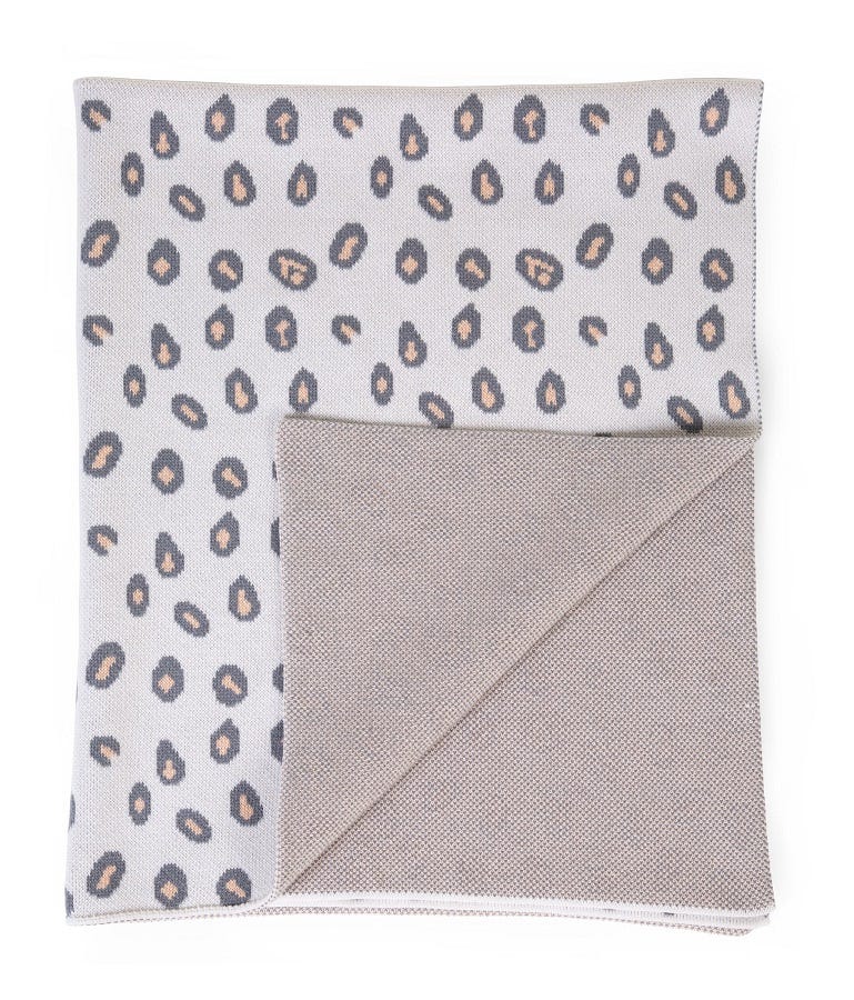 CHILDHOME KNITTED BLANKET 85x70 LEOPARD