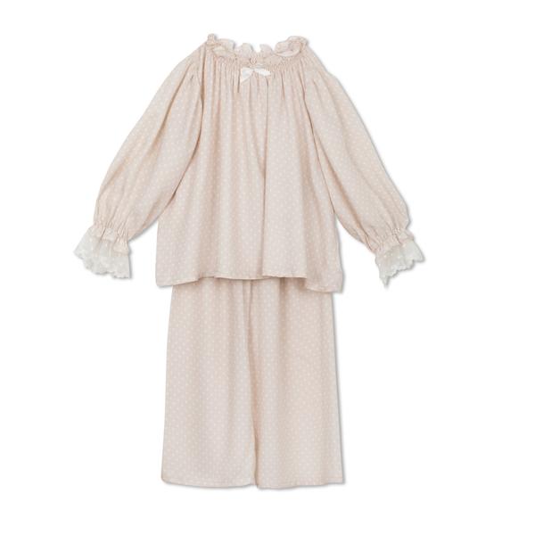 Conjunto Beige De Pijama Para Niña 0-2 Años