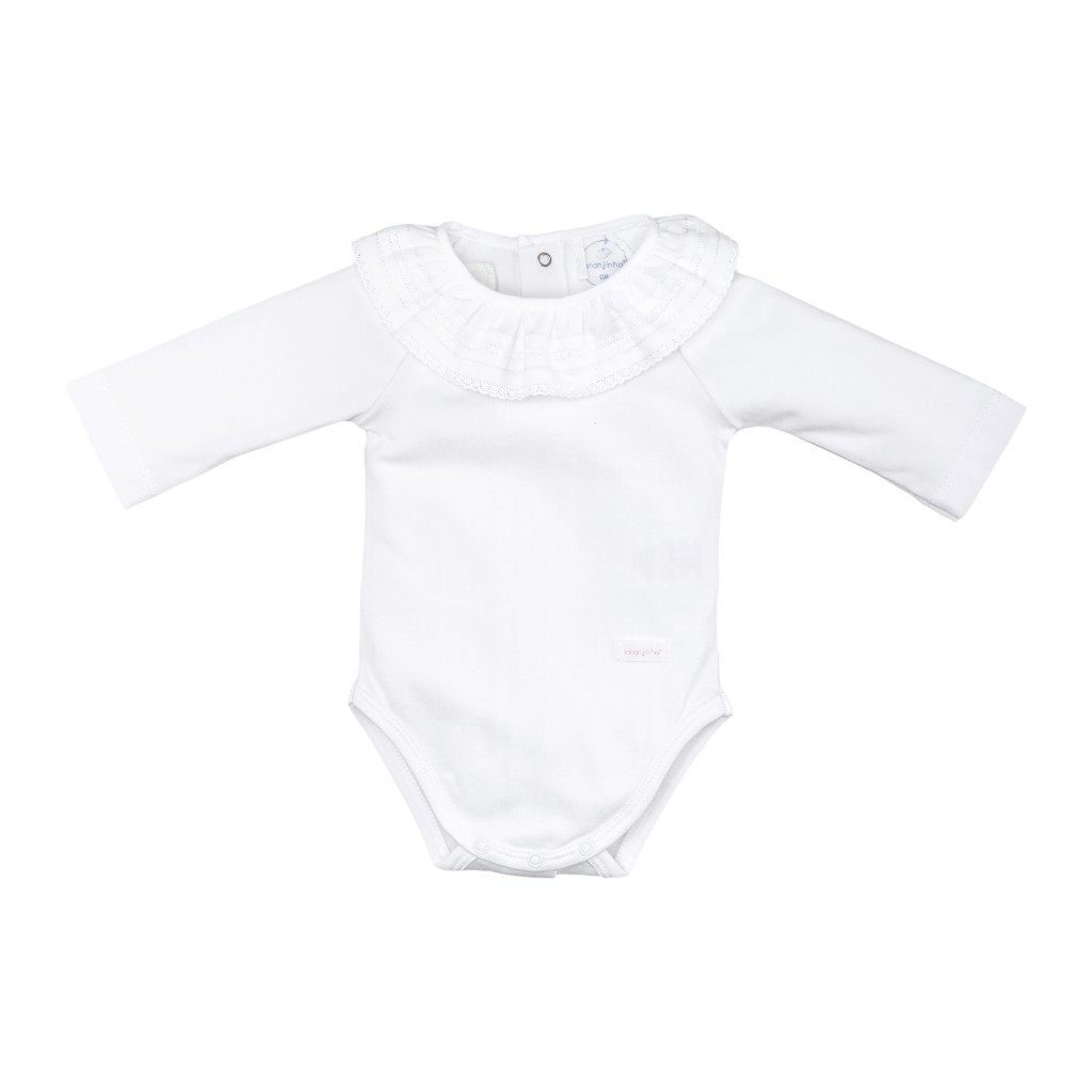 Body Blanco Para Bebé De 3 Meses Laranjinha