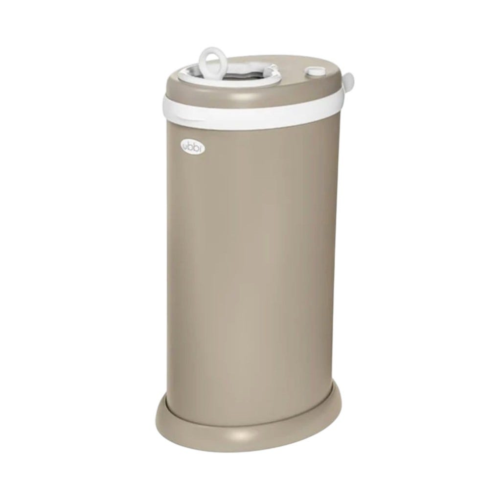 Papelera Para Pañales de Acero Inoxidable Taupe Mate